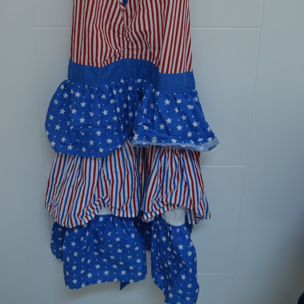 Apron Red White & Blue Ruffle - Picture 5 of 8